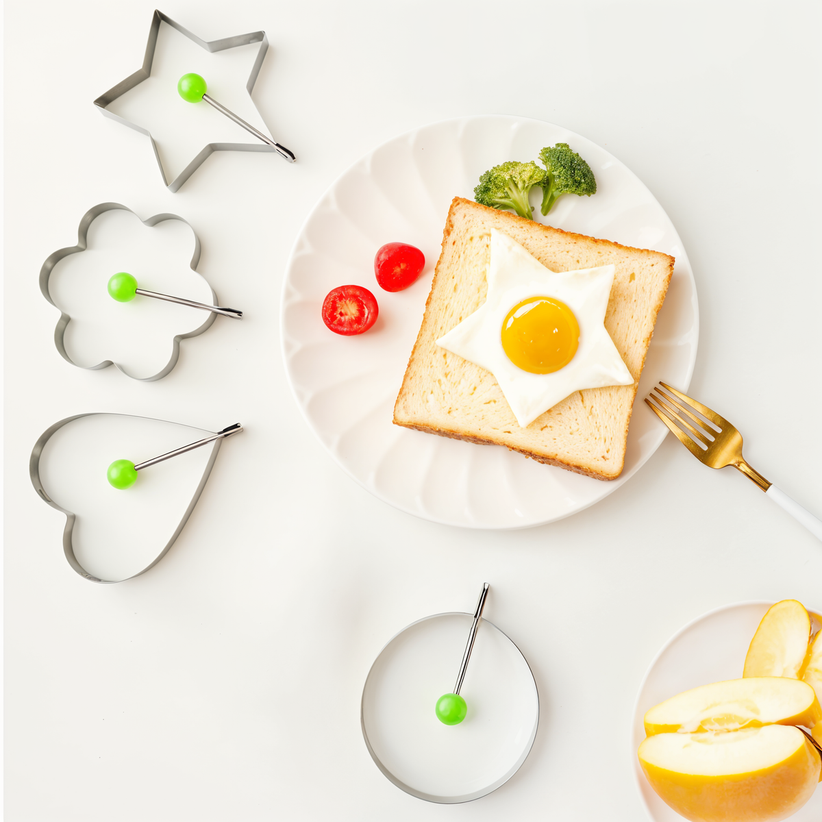 Stainless Steel Fried Egg Molds - Set of 4