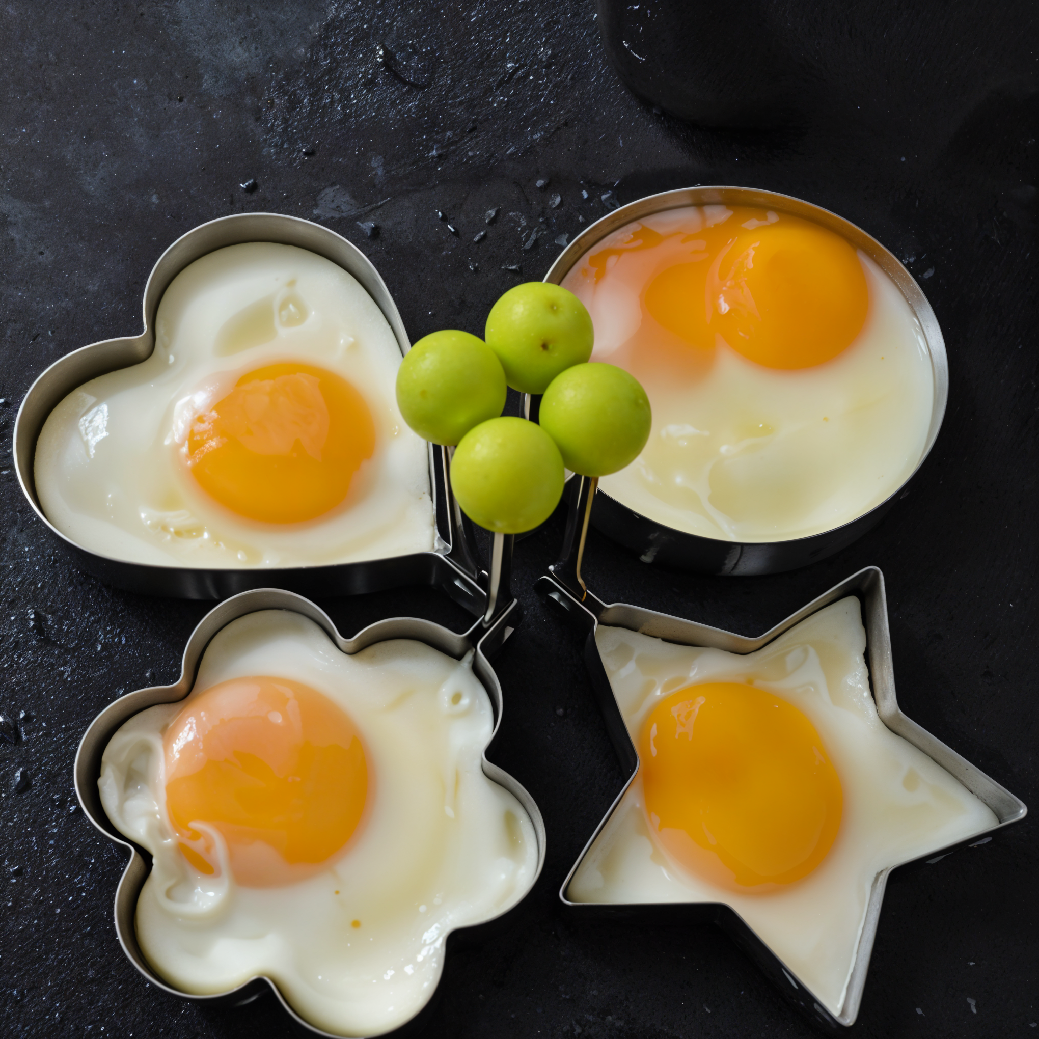 Stainless Steel Fried Egg Molds - Set of 4